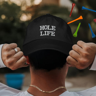 Custom Golf Hole Life Geschenk für Spieler Bestickte Baseballkappe