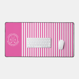 Custom Golf Multi Monogram, einfach gestreift Schreibtischunterlage