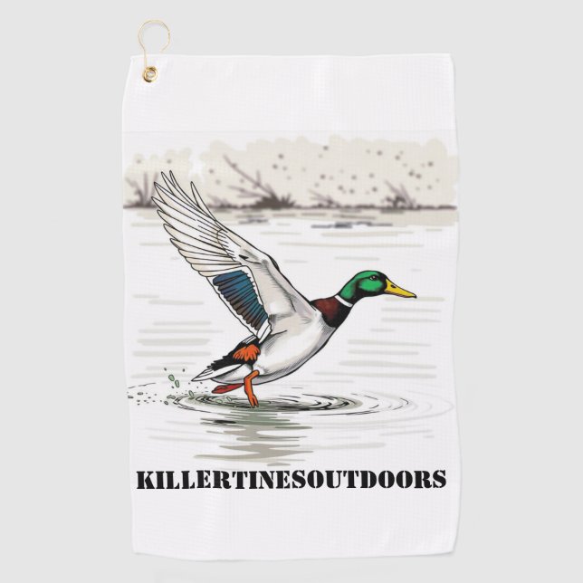 Custom golf towel golfhandtuch (Vorderseite)