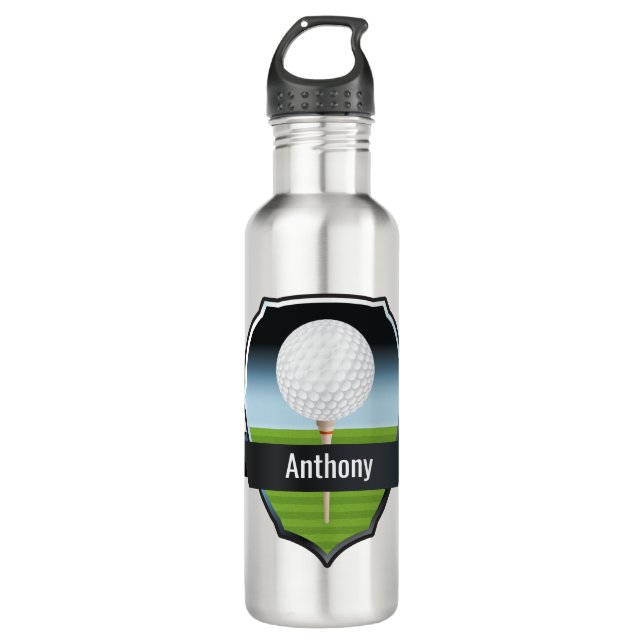 Custom Golf Water Flasche Edelstahlflasche (Vorderseite)