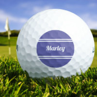 Custom Golfer Classic Name Mit Monogramm Periwinkl