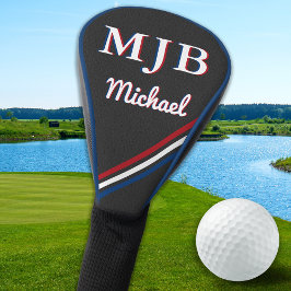 Custom Golfer Gift Personalized 3 Initial Monogram Golf Headcover