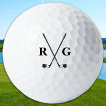 Custom Golfer Personalized 2 Monogram Initials