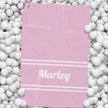 Custom Golfer Pro Sports Classic Name Chic Pink