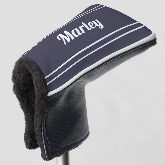 Custom Golfer Sports Moderner Mit Monogramm Blue C Golf Headcover (3/4 Vorderseite)