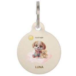 Custom Good Night Puppy Pet Tag Haustiermarke
