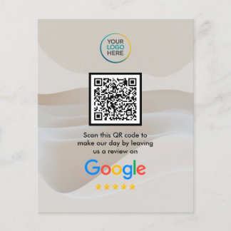 Custom Google Reviews QR Code Flyer