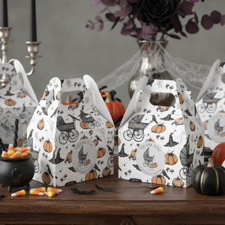 Custom Goth Viktorianisch Baby Carriage Halloween Geschenkschachtel