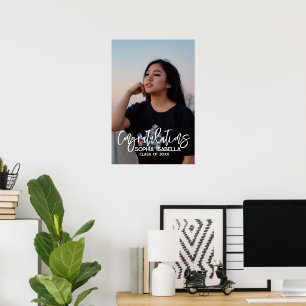 Custom Grad Foto Poster, Personalisierter Abschlus Poster