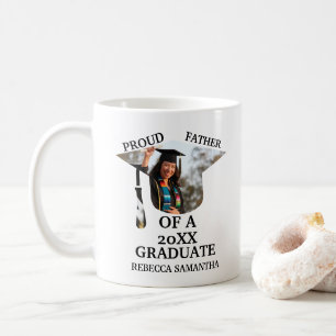 Custom Graduation Cap tassel Foto stolzer Vater Kaffeetasse