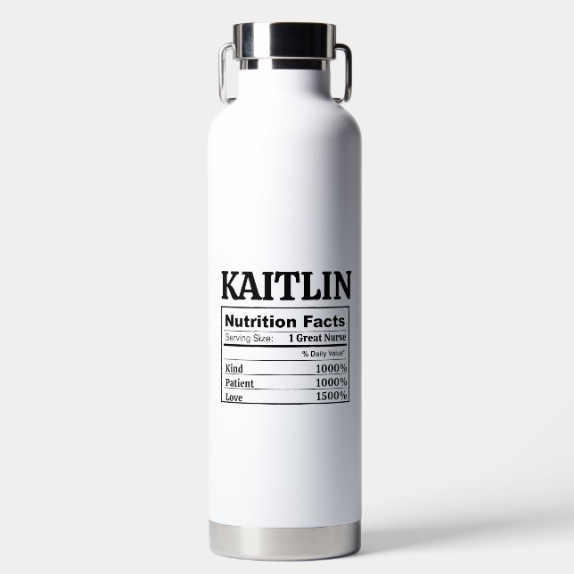 Custom Graduation Gift Nurse Law School Teacher Trinkflasche (Vorderseite)