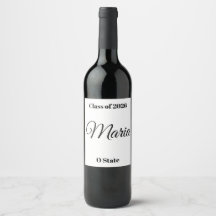 Custom Graduation Wine Label Photo Prop 2026