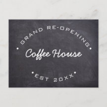 Custom Grand Re-Opening Your Coffee House