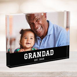 Custom Grandad Established Modern Fotoblock