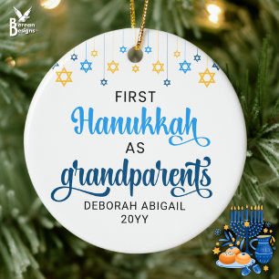 Custom GRANDELEMENT ERSTE HANUKKAH Keramik Ornament