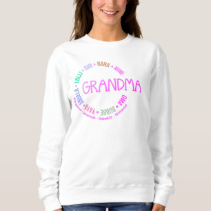 Custom GRANDMA Nana Mimi Gigi Mutter Day Pastel Sweatshirt