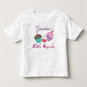 Custom Grandmas Little Cupcake Kleinkind T-shirt
