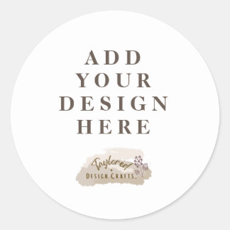 Custom Graphic Classic Round Aufkleber