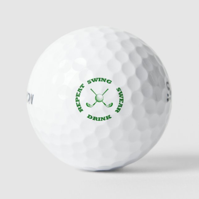 Custom Graphic Golf Balls, Golf Lover Geschenkidee Golfball (Vorderseite)