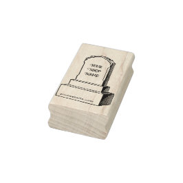 Custom Gravestone Headstone Tomb Small Business Gummistempel