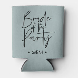 Custom Gray-Blue Bride des Party Can Cooler Dosenkühler