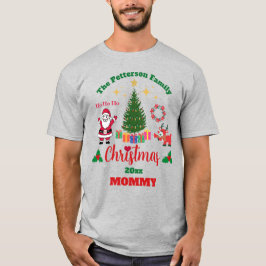 Custom Gray Familie Weihnachten Weihnachten Weihna T-Shirt