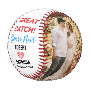 Custom Great Catch Sie sind Nächstes Paar Name & Baseball