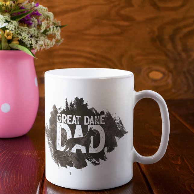Custom Great Dane Vater Vater's Day Hund Lover Kaffeetasse (Von Creator hochgeladen)