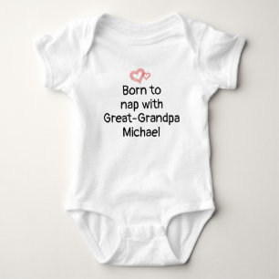 Custom Great Grandpa Geschenk vom Baby, Unisex Baby Strampler