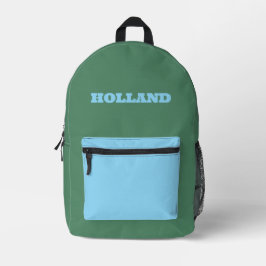 Custom Green and Blue Bedruckter Rucksack