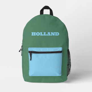 Custom Green and Blue Bedruckter Rucksack