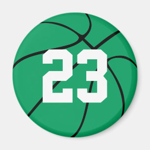 Custom Green Basketball Round Kühlschrankmagnet Magnet