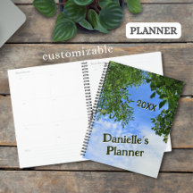 Custom Green Blätter Blue Sky Tree Crown Foto -