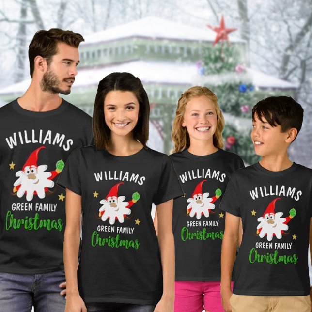 Custom Green Family Weihnachts-T - Shirt (Von Creator hochgeladen)