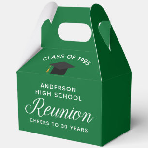Custom Green High School Alumni Wiedersehen-Partys Geschenkschachtel