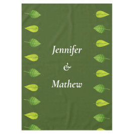 Custom Green Leaf Greenerity Tablecloth Tischdecke