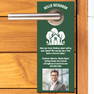 Custom Green Real Anwesen Company Zuhause Marketin Türanhänger
