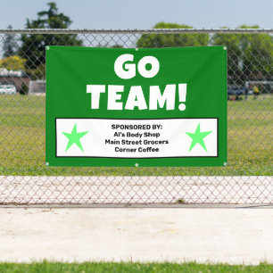 Custom Green Team Banner