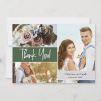 Custom Green Wedding Fotos Vielen Dank
