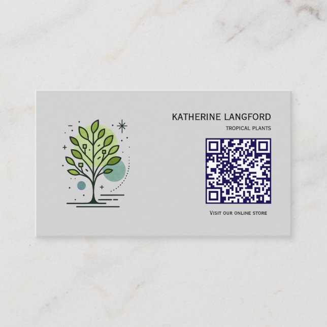 Custom Greenleaf Nursery Branding  Visitenkarte (Vorderseite)