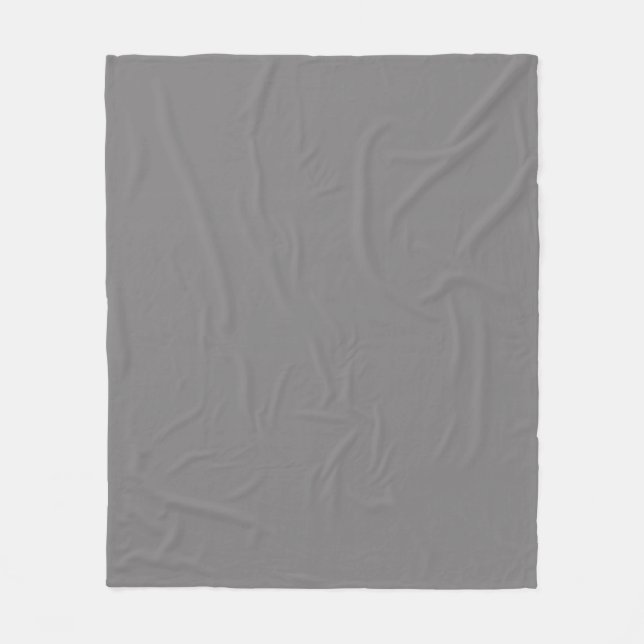 Custom Grey Fleece Blanket 50x60 Cosy-Geschenk (Vorderseite)