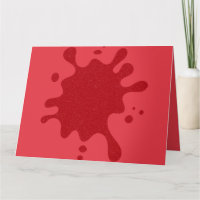 Custom Greycard Tomato Red Splash