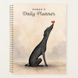 Custom Greyhound Planner, Greyhound gift Planer