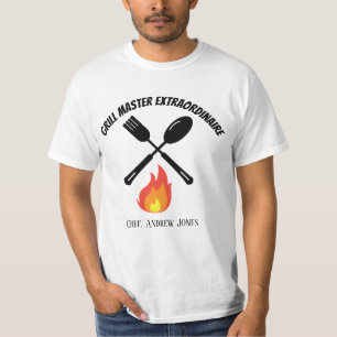 Custom Grill Master Extraordinaire lustiges Grille T-Shirt