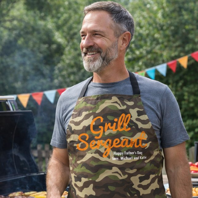 Custom Grill Sergeant Camo Apron Schürze (Von Creator hochgeladen)