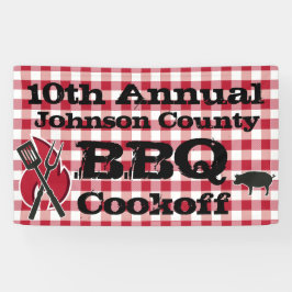 Custom GRILLEN Cook Off Backyard Picnic Banner