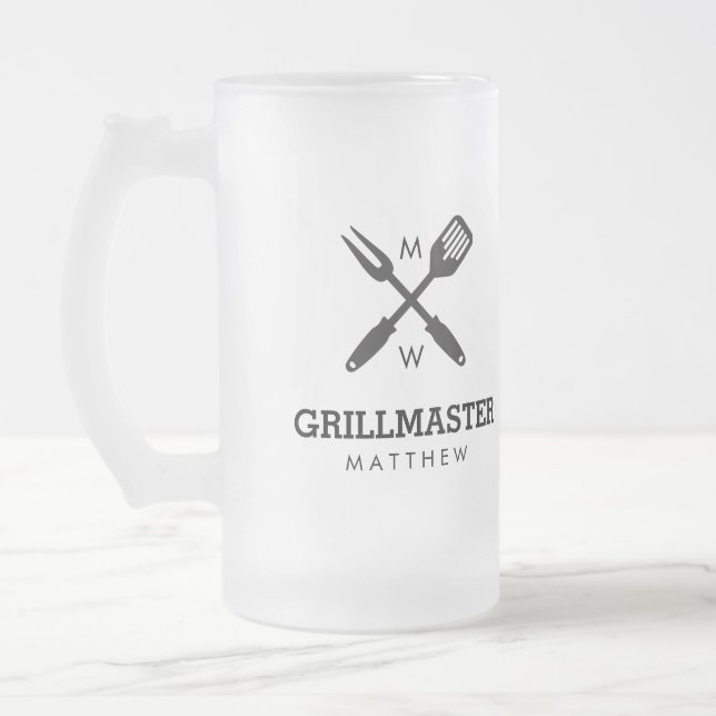 Custom Grillmaster Beer Tasse (Links)