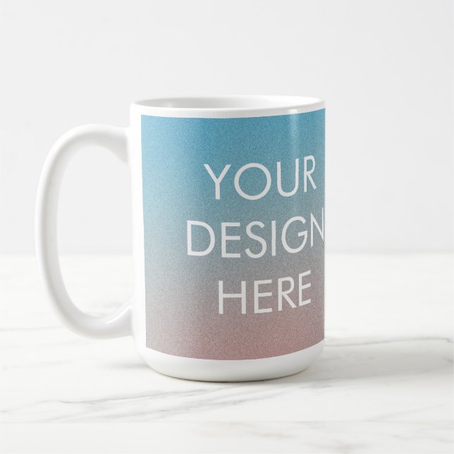 Custom Groovy Gradient Coffee Tasse (Links)