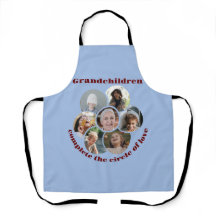 Custom Großmutter/Kinder 7 Circle Foto Collage