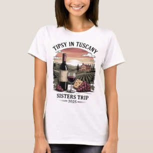 Custom Group Toskana Trip T-Shirt - Phrase & Jahr 